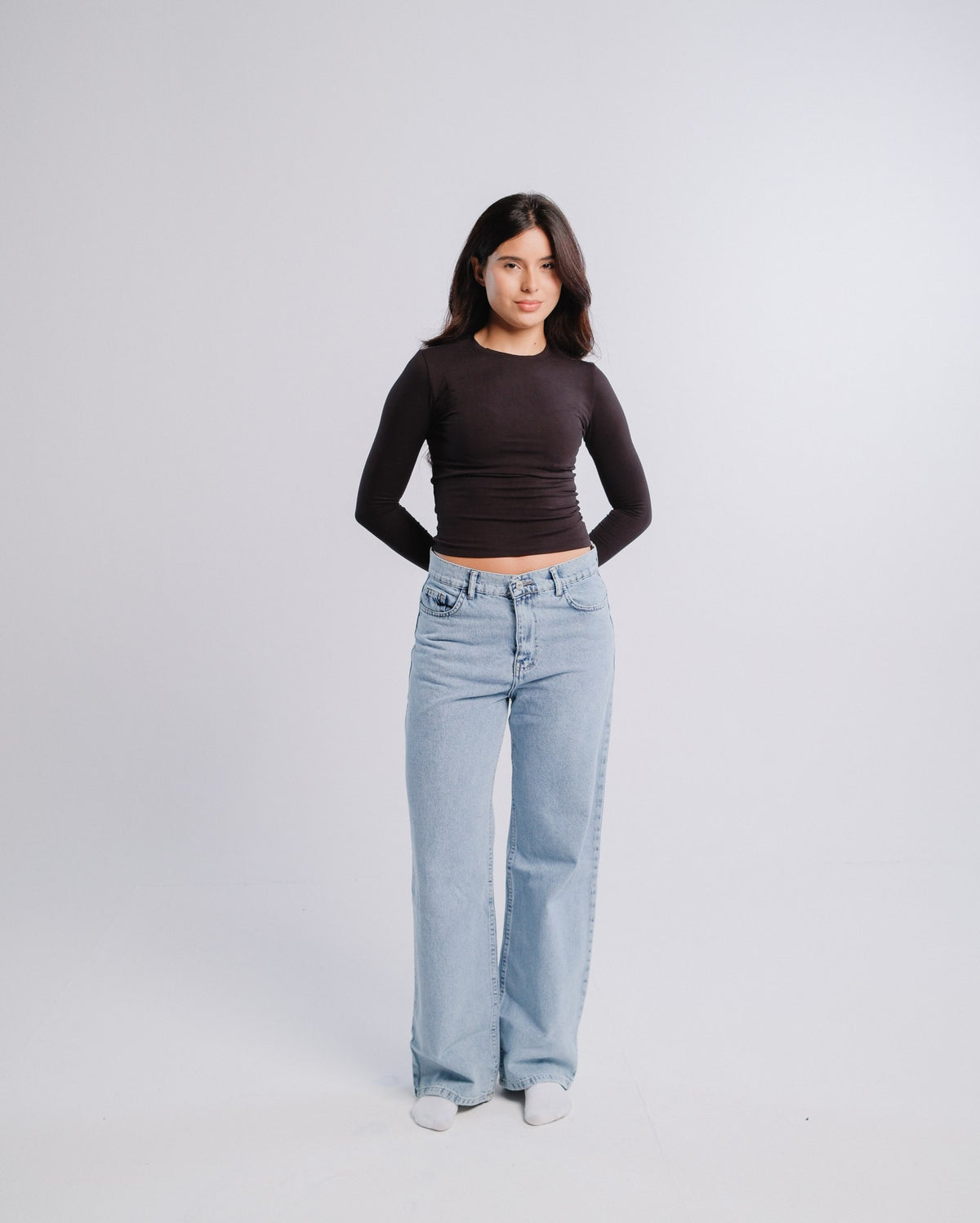 Staple Jeans — Light Wash — Front view