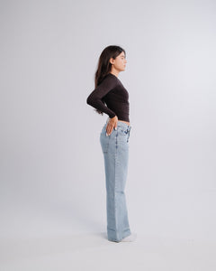 Staple Jeans — Light Wash — Side view