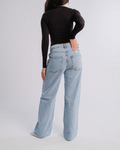 Staple Jeans — Light Wash — Back view