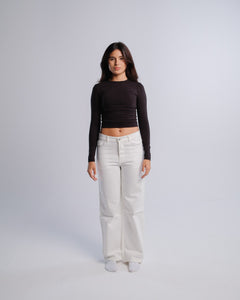 Staple Jeans — White — Front view