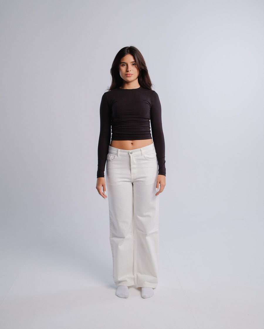 Staple Jeans — White — Front view