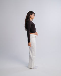 Staple Jeans — White — Side view