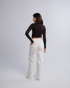 Staple Jeans — White — Back view