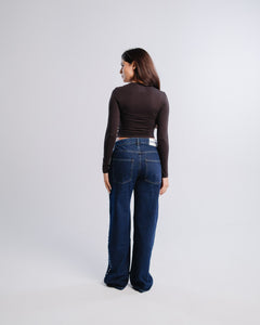 Studded Jeans — Dark Wash — Back view